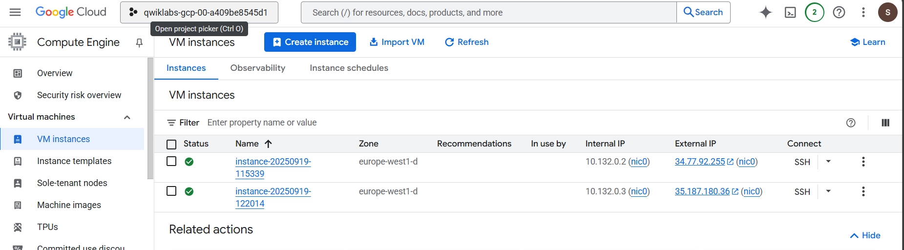 Compute Engine in Google Cloud